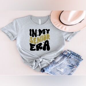 In My Senior Era Tee- Gray